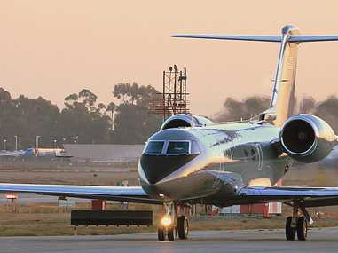 The Gulfstream IV is a popular heavy jet for clientele with larger groups or a desire to impress.